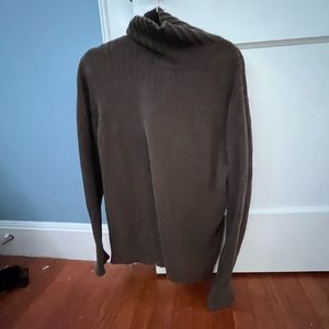brown jcrew turtleneck